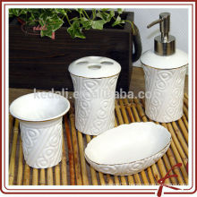 chaozhou porcelain classical empaistic bathroom set of four